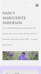 Mobile Screenshot of nancymargueriteanderson.com