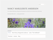 Tablet Screenshot of nancymargueriteanderson.com